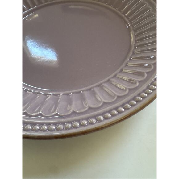 Lenox French Perle Groove Lavender Violet Set of 2 Salad Plates 8" - Picture 8 of 8